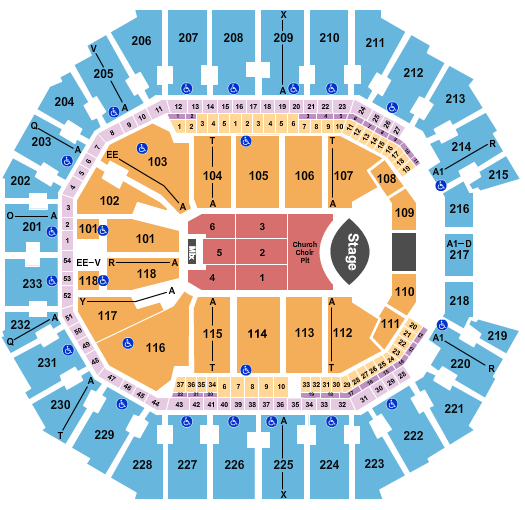 Spectrum Center Eric Church Seating Chart